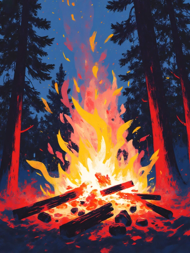 Chinese character 火 (fire)