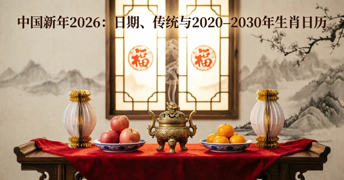 Chinesisches Neujahr 2026: Datum, Traditionen & Tierkreis-Kalender 2020–2030