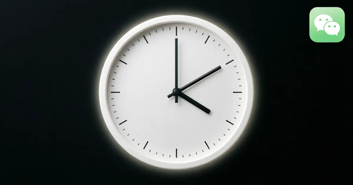 smartphone screen showing iOS clock in Chinese, displaying '下午4:17' with subtle WeChat notification badge (2)