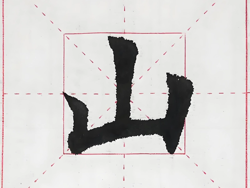 Chinese character 山 (mountain)