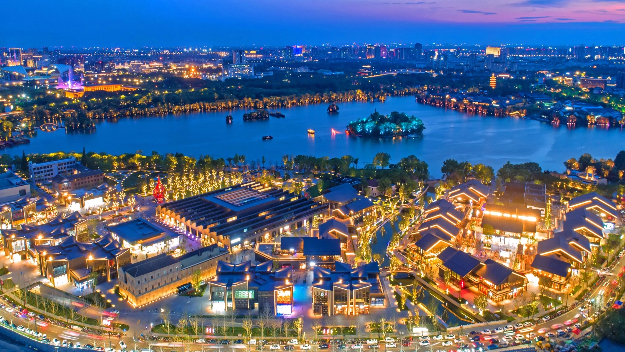 Jiaxing South Lake Red Boat and ancient water towns