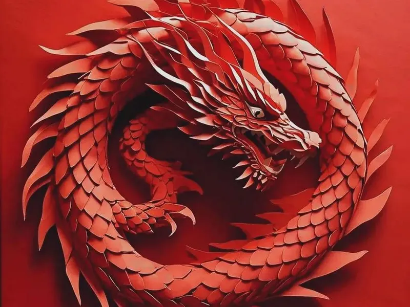 The Chinese dragon symbol