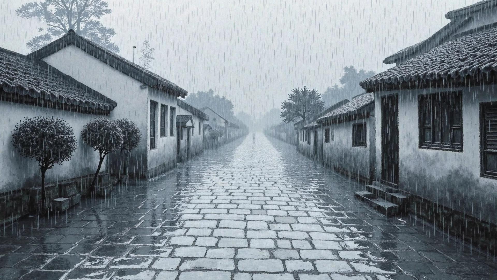Chinese character 雨 (rain)